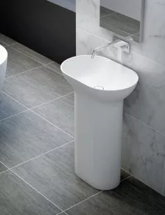 Раковина из литьевого мрамора накладная Cezares Titan 60x39x90 TITAN-ROUND-60-39-90-LVB-FS