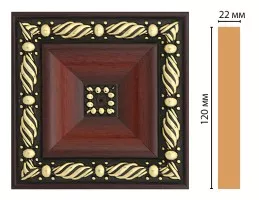 Вставка цветная Decomaster D208-52 (120x120x22 мм)