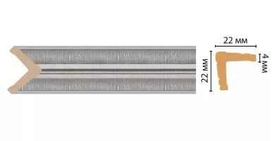 Угол Decomaster 116S-55 ДМ (22x22x2400 мм)