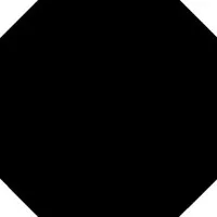 Плитка Vives Ceramica Monocolor Octogono Negro 31.6x31.6 напольная