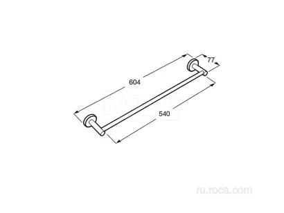 Полотенцедержатель Roca Superinox 7.7x60.4 817308002