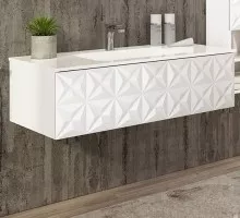 База под раковину Cezares Lecce 105x50x30 Bianco Laccato Opaco LCBS1051C.601