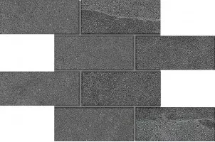 Мозаика Estima Luna Black Bricks Big неполированная 28.6x35 LN04/TE04