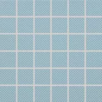 Мозаика Rako Color Two светло-голубая матовая рельефная 5x5 30x30 GRS05603