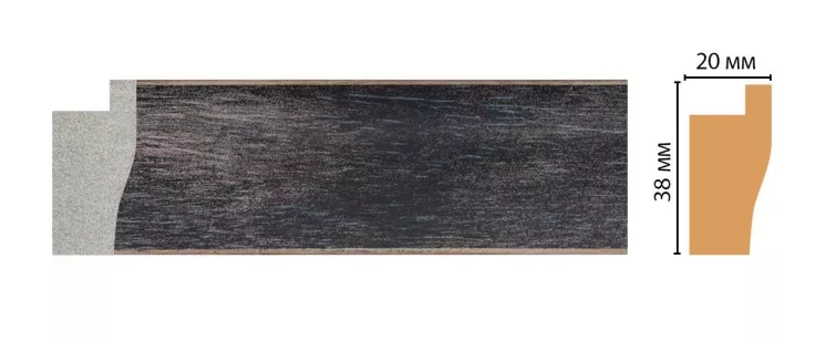 Багет Decomaster FM3-2 (38x20x2850 мм)