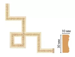 Декоративный угловой элемент Decomaster 165-3-1028 (300x300 мм)
