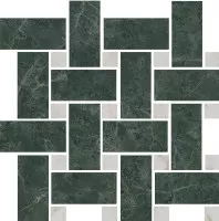 Декор Kerama Marazzi Серенада мозаичный зелёный лаппатированный 32x32 T038/SG6542 Декор Kerama Marazzi Серенада мозаичный зелёный лаппатированный 32x32 T038/SG6542