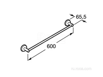 Полотенцедержатель Roca Twin 6.6x60x5.7 816710001