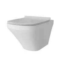 Унитаз Grossman белый подвесной безободковый с тонкой крышкой 540x370x365 GR-4440S Унитаз Grossman белый подвесной безободковый с тонкой крышкой 540x370x365 GR-4440S
