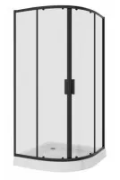 Душевое ограждение Niagara Nova полукруг двери раздвижные 80x80x195 NG-6886-08 BLACK Душевое ограждение Niagara Nova полукруг двери раздвижные 80x80x195 NG-6886-08 BLACK
