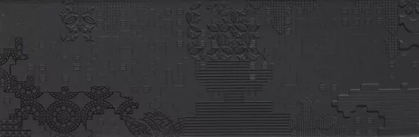Керамогранит Mutina Bas Relief Patchwork Relief Nero Matt 18x54 PUBP02 Керамогранит Mutina Bas Relief Patchwork Relief Nero Matt 18x54 PUBP02