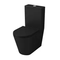 Унитаз Grossman черный матовый напольный безободковый с тонкой крышкой 670x380x850 GR-4449BMS Унитаз Grossman черный матовый напольный безободковый с тонкой крышкой 670x380x850 GR-4449BMS