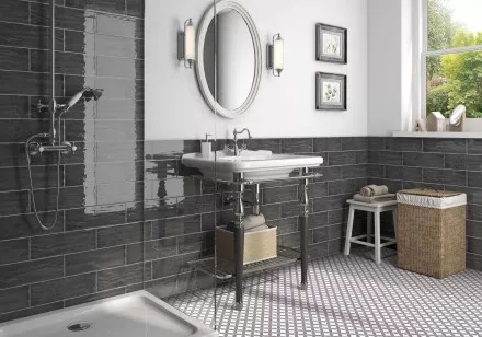 Керамогранит Mayolica Ceramica District Lines Silver Grey 20x20