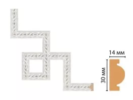 Декоративный угловой элемент Decomaster 157-3-42 (300x300 мм)