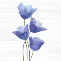 Панно Ibero Ceramicas Groove Decor Ocoa Royal Blue A/B/C (компл. из 3-х шт) 75x75