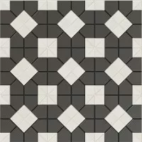 Керамогранит WOW Tesserae Suit Black And White Plus 28x28 130013