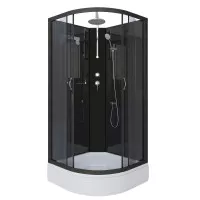 Душевая кабина Niagara Classic средний поддон 26 см стекло тонированное алюм черный 90x90x210-240 NG-6501-14BKT Душевая кабина Niagara Classic средний поддон 26 см стекло тонированное алюм черный 90x90x210-240 NG-6501-14BKT