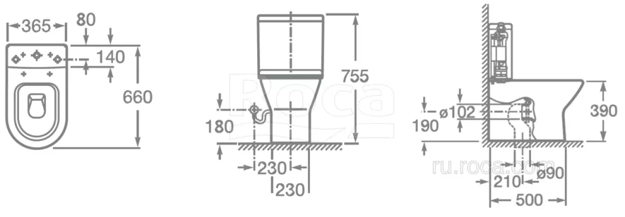 Бачок для унитаза Roca Faro 34101C000