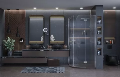 Душевое ограждение Ambassador Diamond 90x90x200 12011101