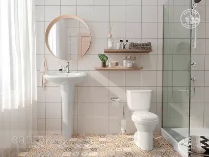 Унитаз-компакт Santek Бриз 67.1x39x70.6 1WH302138