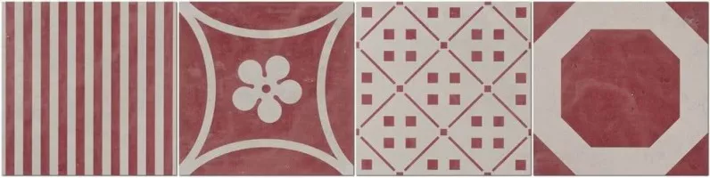 Декор DKR01262 Docks Dec.Combi 4 Bei/Rosso Ret 30X30 ABK Ceramiche Декор DKR01262 Docks Dec.Combi 4 Bei/Rosso Ret 30X30 ABK Ceramiche