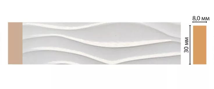 Молдинг Decomaster D044-114 ДМ (30x8x2400 мм)