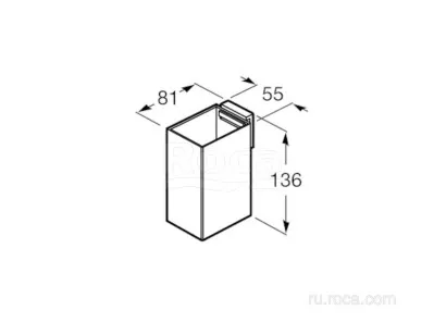 Стакан Roca Rubik 8.1x5.5x13.6 816843024