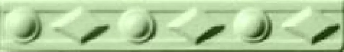 Бордюр Ceramiche Grazia Electa Diamantato Verde Craquele 3x20 DICL5