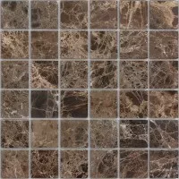 Мозаика Caramelle Mosaic Pietrine 7 mm Emperador Dark Pol 30.5x30.5