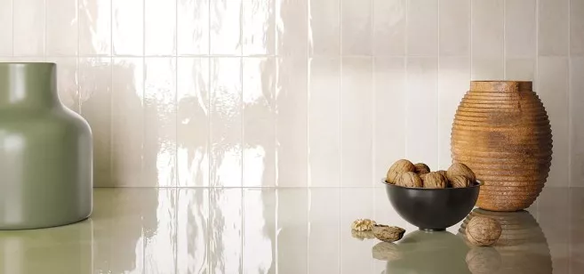 Керамогранит Fap Ceramiche Glim Beige Brillante 6х24 настенный fRMP