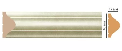 Молдинг Decomaster D002-373/42 ДМ (40x17x2400 мм)