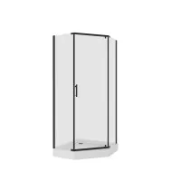 Душевое ограждение Niagara Nova трапеция дверь распашная 90x90x195 NG-6805-08 BLACK Душевое ограждение Niagara Nova трапеция дверь распашная 90x90x195 NG-6805-08 BLACK