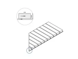 Решетка Italon Room Х2 Black Griglia Stream 20 Dx 25x60 правая 620090000674