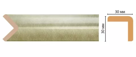 Угол Decomaster D134-373 ДМ (30x30x2400 мм)