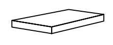 Ступень Cerdomus Crete Angolo Sx Gradino Costa Retta Rame 33x100 91015
