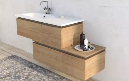 База под раковину Cezares Avril 100x45x30 Rovere Tabacco 55074