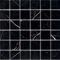 Мозаика Pixmosaic Каменная мозаика из мрамора Nero Marquna на сетке 30.5x30.5 PIX246 Мозаика Pixmosaic Каменная мозаика из мрамора Nero Marquna на сетке 30.5x30.5 PIX246