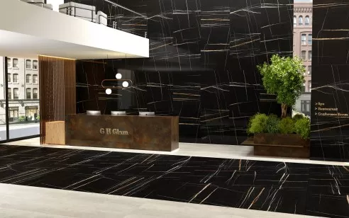 Керамогранит A-Ceramica Marquina Black High Gloss 60x120