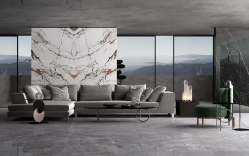 Спеченный камень Delfone Gilt Years Satin 160x320