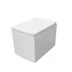 Унитаз Grossman белый подвесной безободковый с тонкой крышкой 510x350x360 GR-4460S