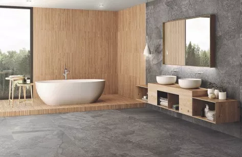 Керамогранит Ibero Ceramicas Artwood Ribbon Black Mate 60x120