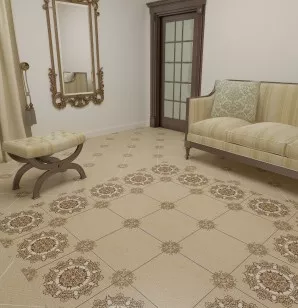 Карибы фон 40x40 напольная