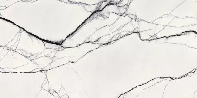 Керамогранит Floor Gres B and W Marble Breach High-Glo 6mm Ret 120x240 765545