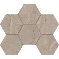 Мозаика Estima Bernini Beige Hexagon неполированная 25x28.5 BR02 Мозаика Estima Bernini Beige Hexagon неполированная 25x28.5 BR02