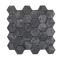 Мозаика La Fabbrica Artile Esagona Black Gold Nat Ret 28x29 156331