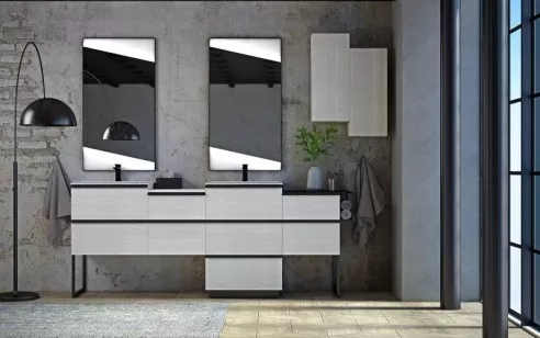 База под раковину Cezares Qubo 60x46x83 Bianco Rock 54969