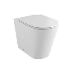 Унитаз Grossman белый приставной безободковый с тонкой крышкой 575x370x430 GR-PR4450S