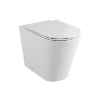 Унитаз Grossman белый приставной безободковый с тонкой крышкой 575x370x430 GR-PR4450S