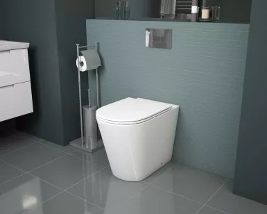 Унитаз Grossman белый приставной безободковый с тонкой крышкой 575x370x430 GR-PR4450S