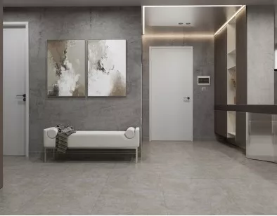 Керамогранит NT Ceramic Granite Limestone White Structura 60x120 NTT99618M